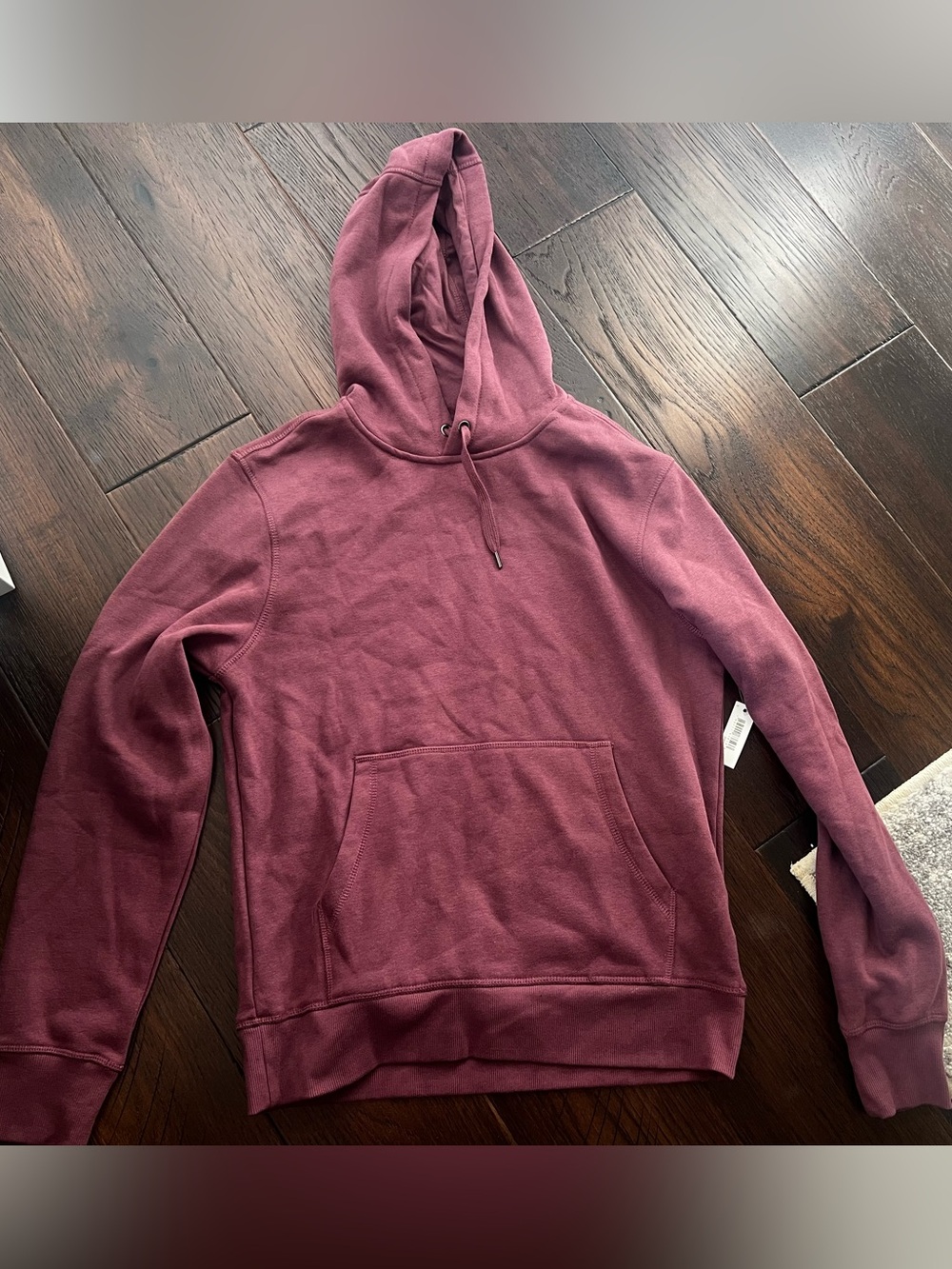Men’s hooded fleece purple sweatshirt